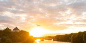 Couché de soleil sur la Loire